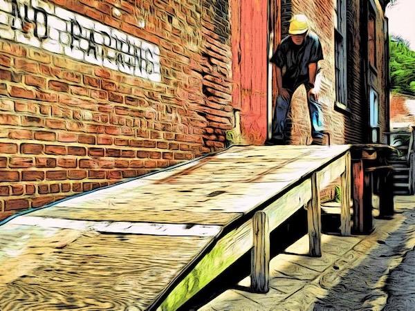 McCoy Fields: angled for success McCoy Field at the top of a ramp, figuring out the angles.